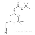 (4R, 6R) -tert-butyl-6-cyanométhyl-2,2-diméthyl-1,3-dioxanne-4-acétate CAS 125971-94-0